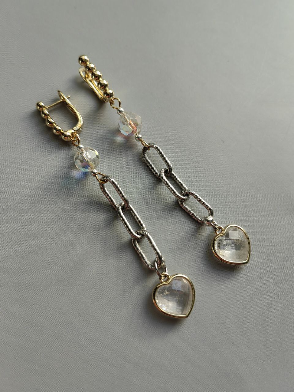 Серьги «Дуэт сердец»
